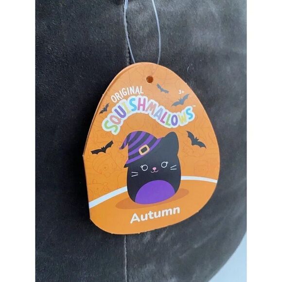 Squishmallow 16” Autumn Black Cat With Halloween Witch Hat Soft Plush NEW 2023 - Picture 3 of 12